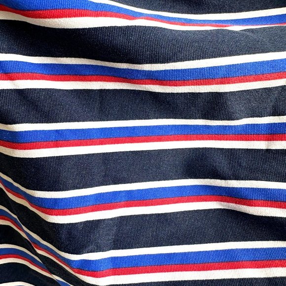 NipTuck Swim Swimsuit Size 8 Sailor Stripe One Piece Navy Red Tummy Cont… - Picture 11 of 12